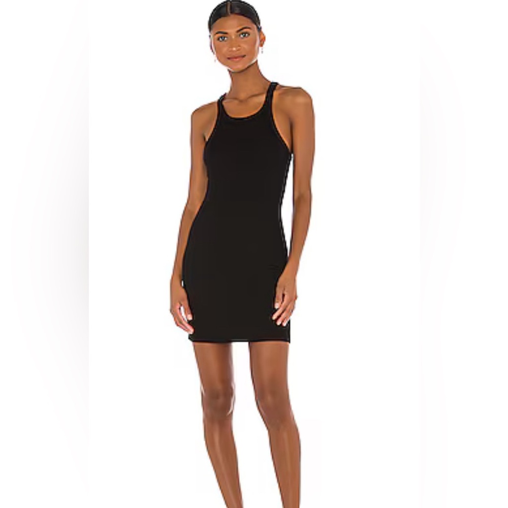 LNA Ribbed Skinny Tank Dress | size L